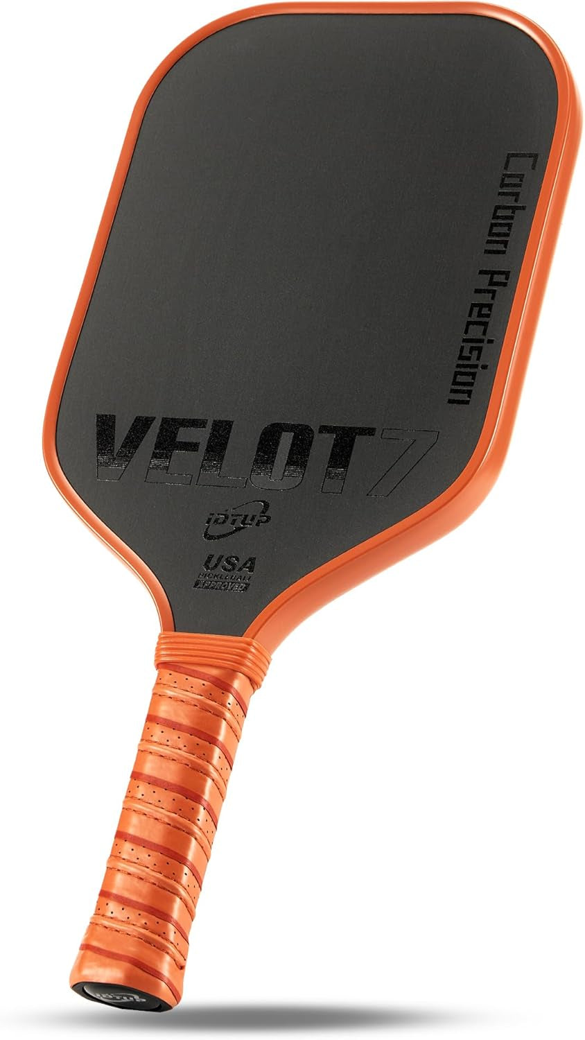 Pickleball Paddles,Pickleball Paddle,Carbon Fiber Pickle Ball Paddle-16Mm,Hot Pressing Process Racket for Lightweight,Superior Control,Spin,Power and Consistency,Usapa Approved