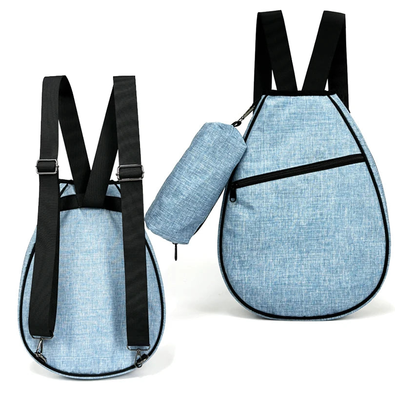 Waterproof & Wear-Resistant Crossbody Pickleball Paddle Bag – Paddle Tennis Racket Case with Ball Pocket Racquet Bag