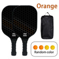 Poplar Wood Pickleball Paddles Set, Large Sweet Spot, Comfort Grip, Includes 4 Balls & Carry Bag for All Players