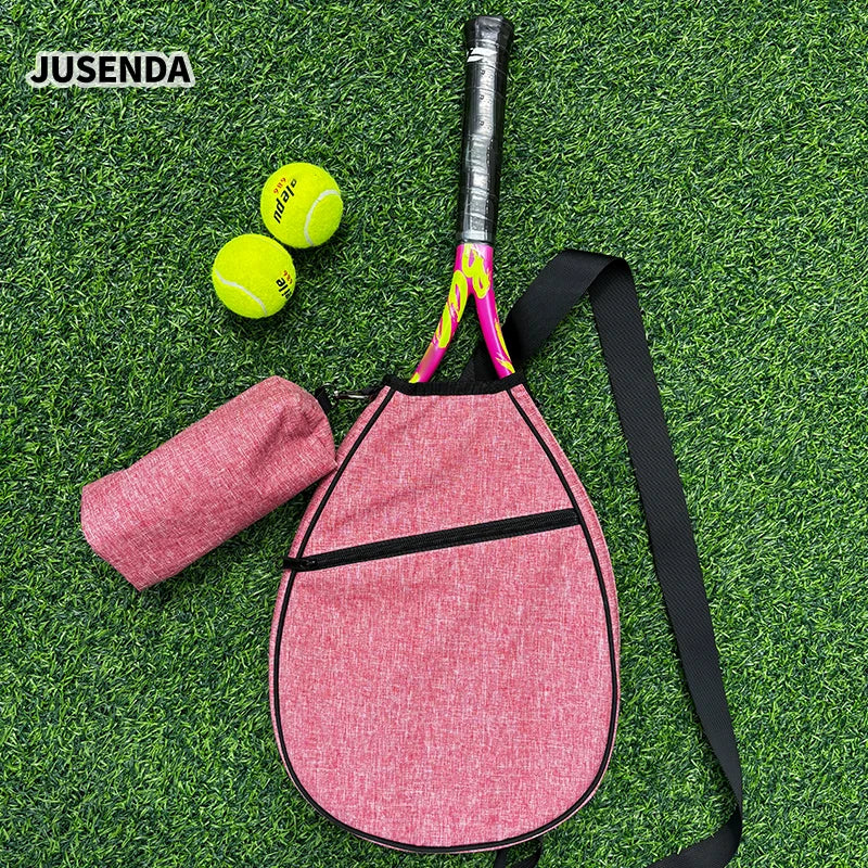 Waterproof & Wear-Resistant Crossbody Pickleball Paddle Bag – Paddle Tennis Racket Case with Ball Pocket Racquet Bag