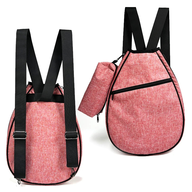 Waterproof & Wear-Resistant Crossbody Pickleball Paddle Bag – Paddle Tennis Racket Case with Ball Pocket Racquet Bag