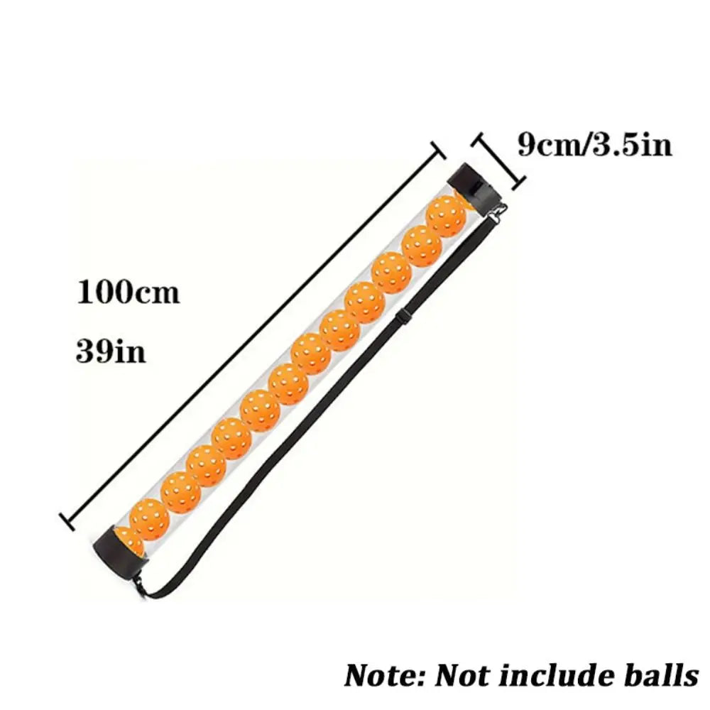 With Adjustable Strap Pickleball Pickup Tube 12 Balls Storage Durable Tennis Ball Picker Versatile Pickleball Retriever Tube